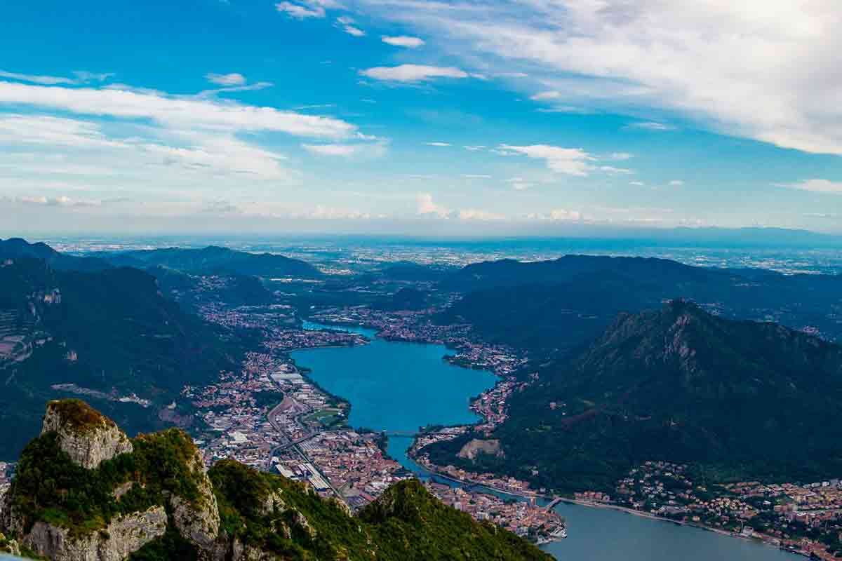 vista sul lago di lecco