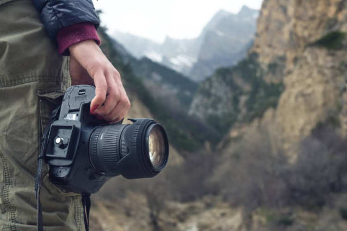 Macchina fotografica per la montagna