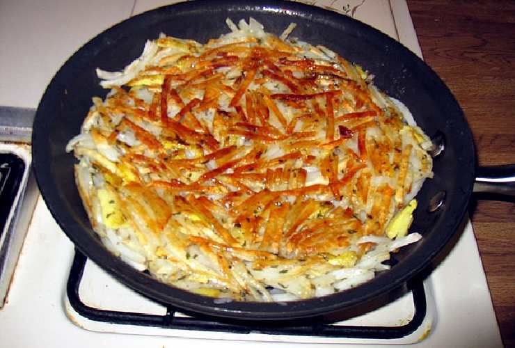 Rösti di patate in padella