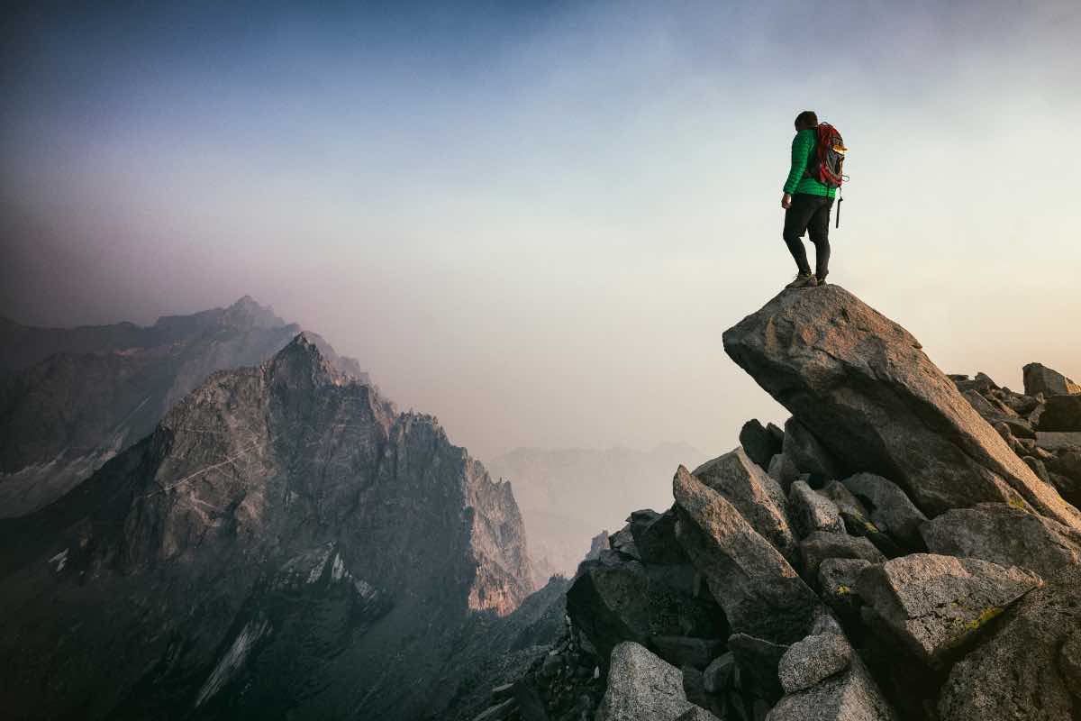 Un paesaggio di montagna davvero spettacolare