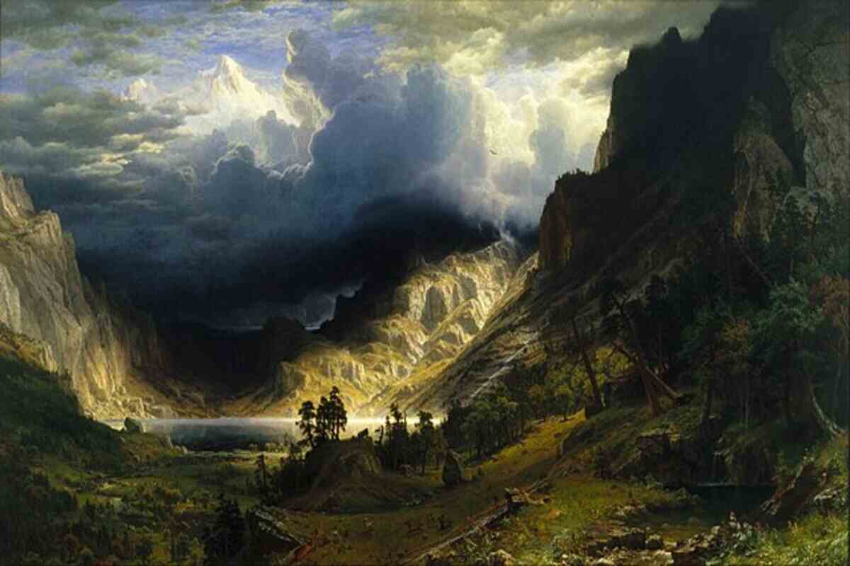 Bierstadt quadro alpino