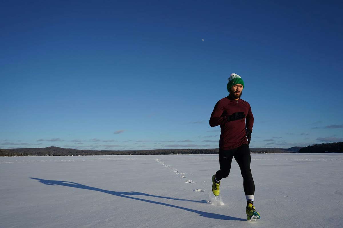 winter trail running